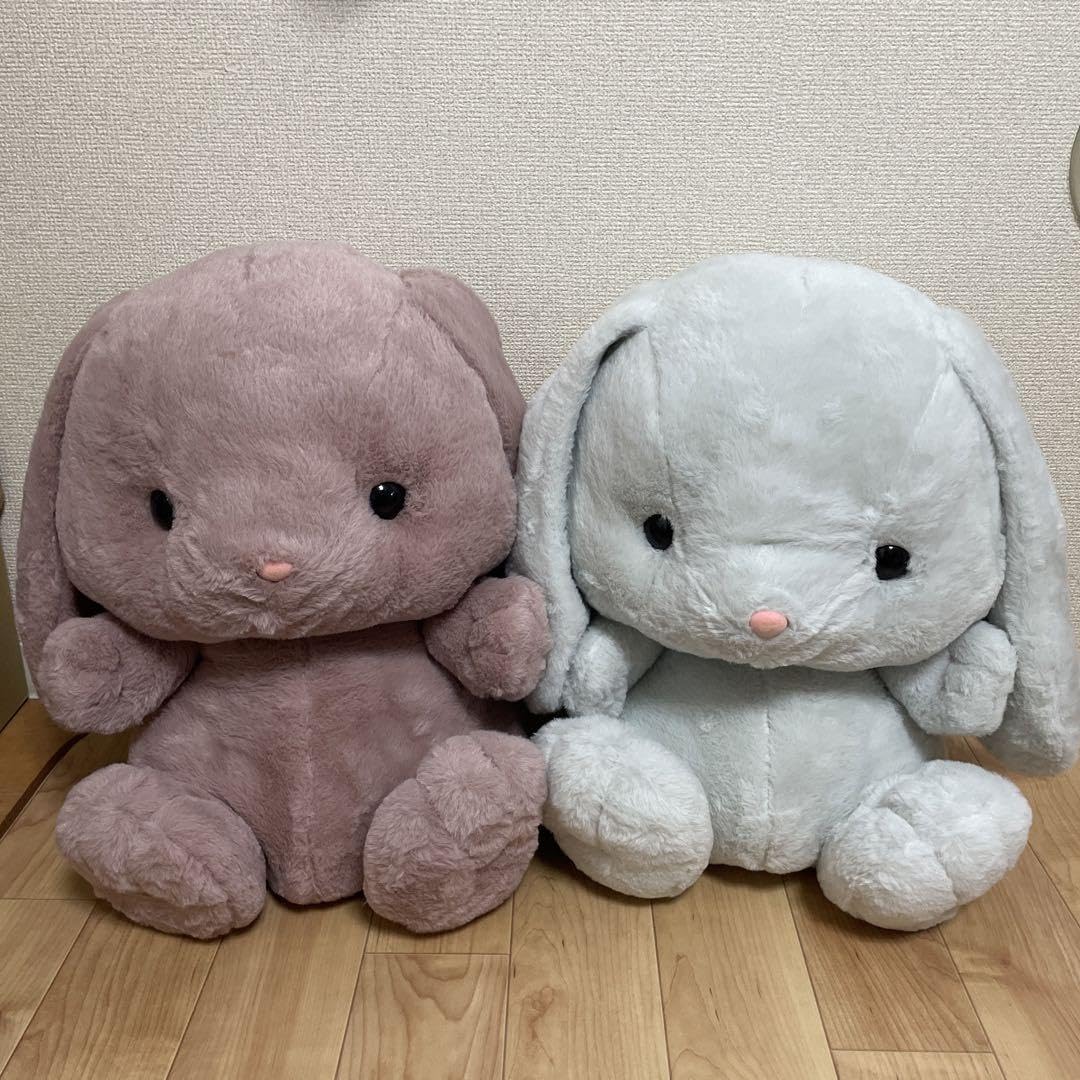 うさぎ　おおきなぬいぐるみ　2品セット Amazon.co.jp: うさぎ おおきなぬいぐるみ 2品セット : おもちゃ